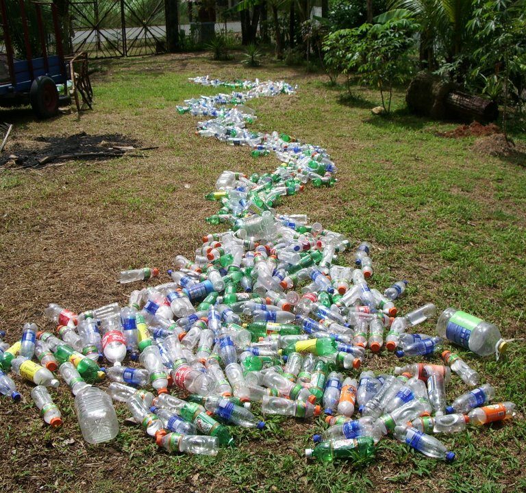 botellas de plástico,